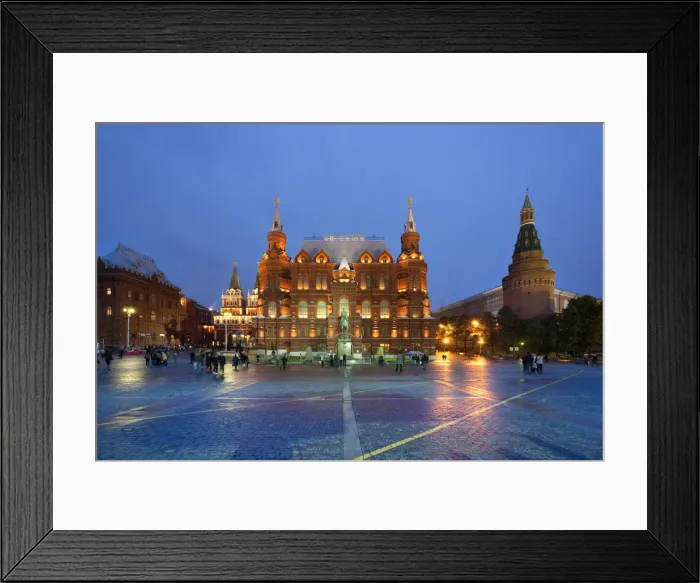 Framed Print : Historical Museum, Marshal Zhukov statue and Corner Arsenal Tower, Moscow, Russia Framed Print : Historical Museum, Marshal Zhukov statue and Corner Arsenal Tower, Moscow, Russia