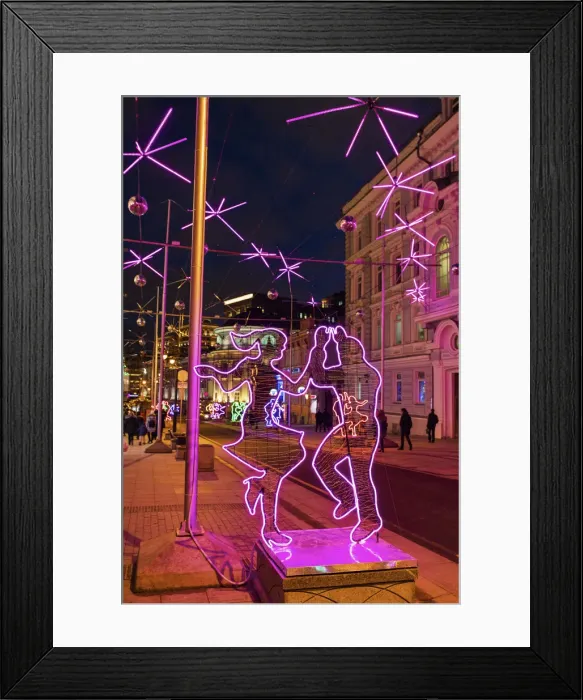 Framed Print : Dmitrovka street, Decoration and illumination for New Year and Christmas holidays Framed Print : Dmitrovka street, Decoration and illumination for New Year and Christmas holidays