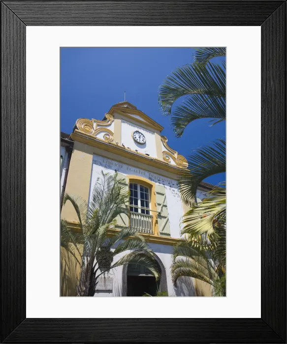 Framed Print : Reunion Island, St-Pierre, Hotel de Ville, town hall Framed Print : Reunion Island, St-Pierre, Hotel de Ville, town hall