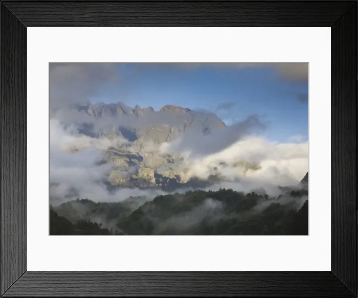 Framed Print : Reunion Island, Cirque de Salazie, Salazie, clearing storm Framed Print : Reunion Island, Cirque de Salazie, Salazie, clearing storm