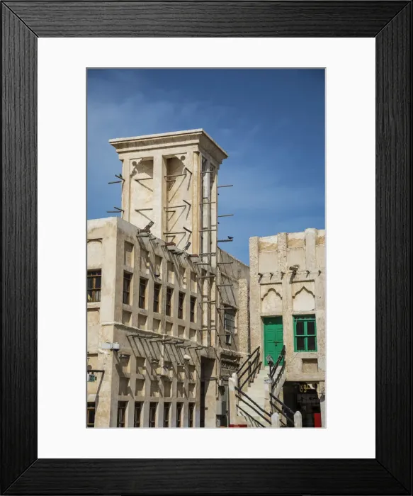 Framed Print : Wind tower at Souk Waqif, Doha, Qatar Framed Print : Wind tower at Souk Waqif, Doha, Qatar
