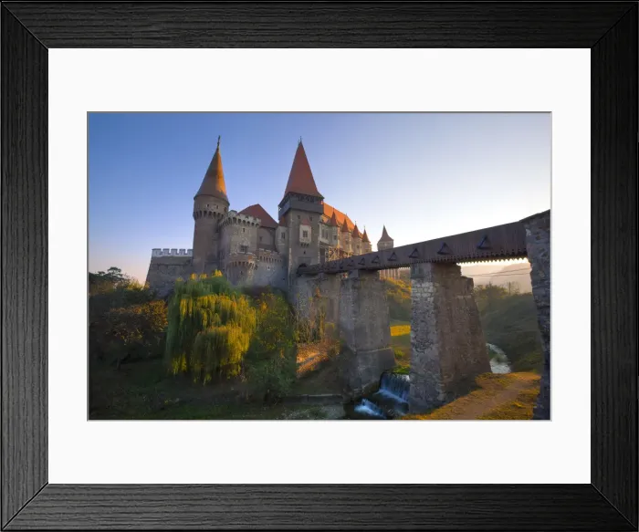 Framed Print : Hunyadi Castle or Corvins Castle, Hunedoara, Transylvania, Romania