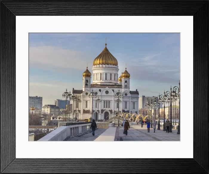 Framed Print : Christ the Saviour cathedral, Moscow, Russia