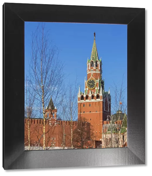 Spasskaya tower of Moscow Kremlin, Red square, Moscow, Russia