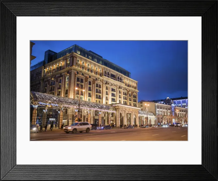 Framed Print : Tverskaya street, Decoration and illumination for New Year and Christmas holidays Framed Print : Tverskaya street, Decoration and illumination for New Year and Christmas holidays