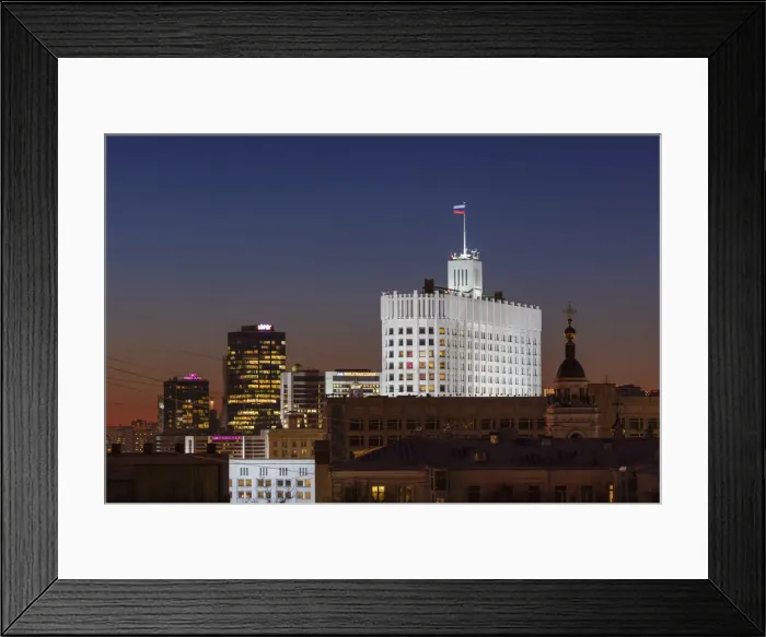 Framed Print : House of the Government, Moscow, Russia Framed Print : House of the Government, Moscow, Russia