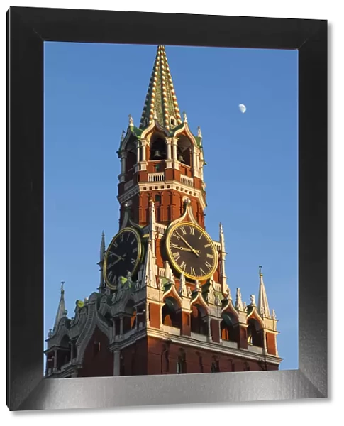 Russia, Moscow, Red Square, Kremlin, Spasskaya Tower