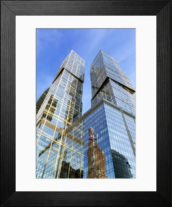 Framed Print : Russia, Moscow, skyscrappers of the Modern Moscow-City International business Framed Print : Russia, Moscow, skyscrappers of the Modern Moscow-City International business