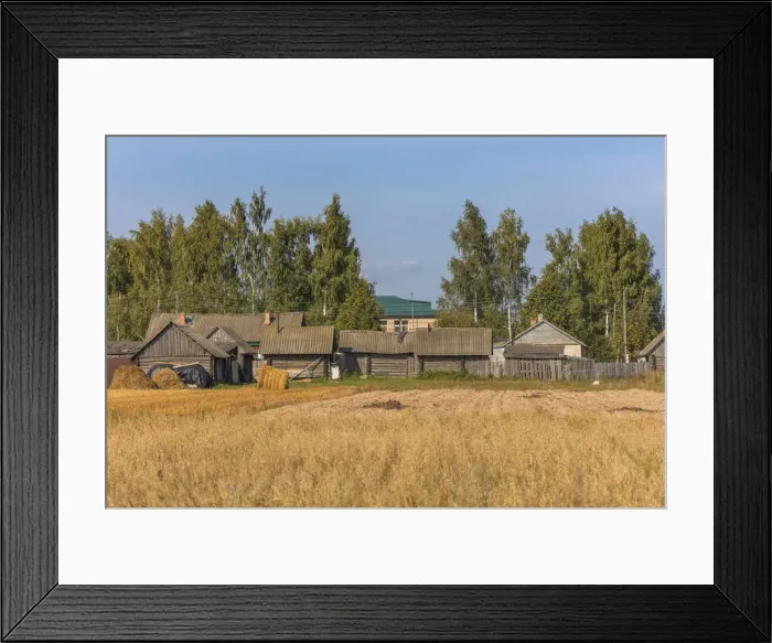 Framed Print : Rural landscape, Vladimir region, Russia Framed Print : Rural landscape, Vladimir region, Russia
