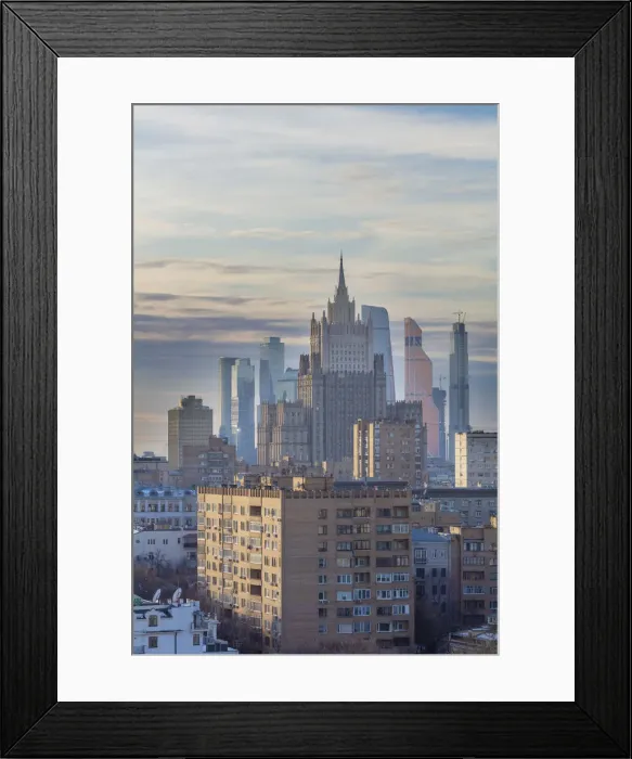 Framed Print : Cityscape, Ministry of Foreign Affairs, Moscow, Russia