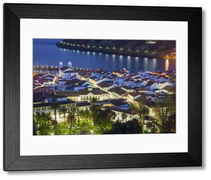 Framed Print : Portugal, Azores, Terceira Island, Angra do Heroismo with Igreja da Misericordia church Framed Print : Portugal, Azores, Terceira Island, Angra do Heroismo with Igreja da Misericordia church