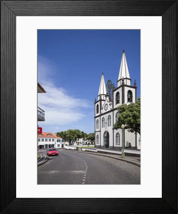 Framed Print : Portugal, Azores, Pico Island, Madalena, Igreja de Santa Madalena church Framed Print : Portugal, Azores, Pico Island, Madalena, Igreja de Santa Madalena church