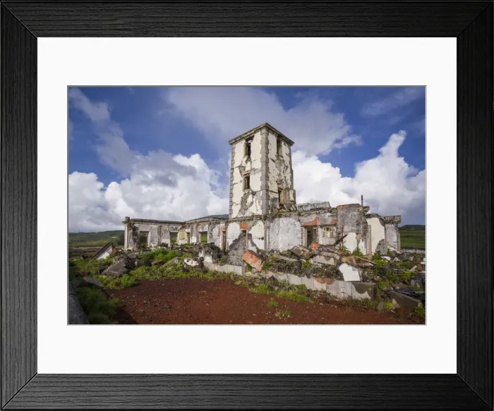 Framed Print : Portugal, Azores, Faial Island, Riberinha, earthquake damaged ruins of the Pontinha Framed Print : Portugal, Azores, Faial Island, Riberinha, earthquake damaged ruins of the Pontinha