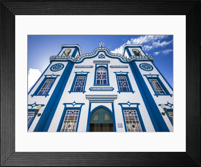 Framed Print : Portugal, Azores, Terceira Island, Praia da Vitoria, Igreja do Santo Cristo church Framed Print : Portugal, Azores, Terceira Island, Praia da Vitoria, Igreja do Santo Cristo church