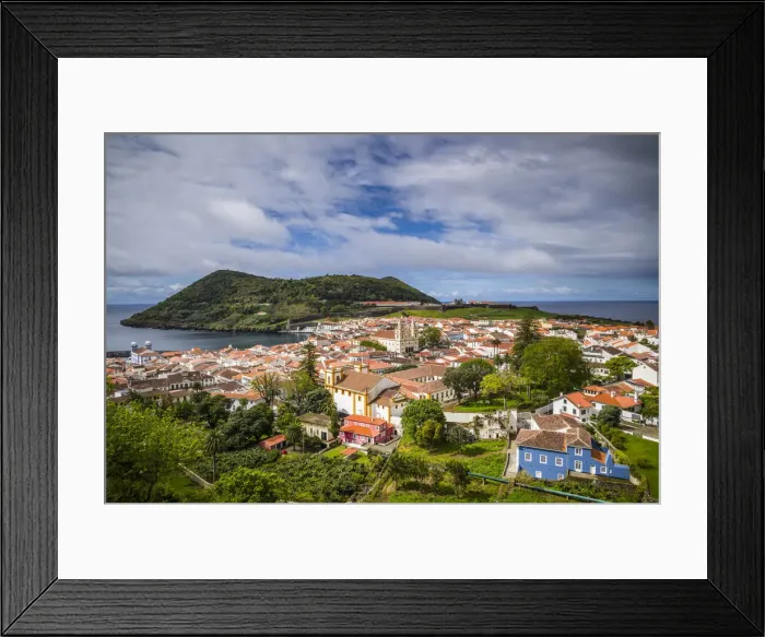 Framed Print : Portugal, Azores, Terceira Island, Angra do Heroismo from Alto da Memoria park Framed Print : Portugal, Azores, Terceira Island, Angra do Heroismo from Alto da Memoria park