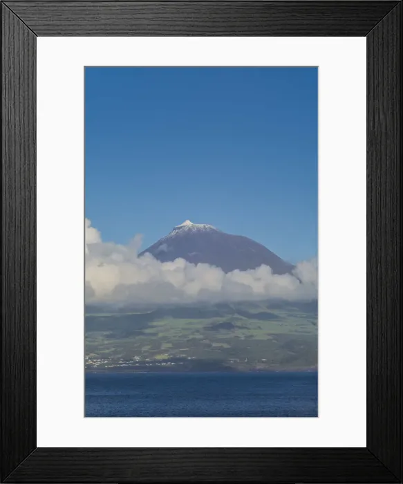 Framed Print : Portugal, Azores, Faial Island, Horta, the summit of the Pico Volcano Framed Print : Portugal, Azores, Faial Island, Horta, the summit of the Pico Volcano