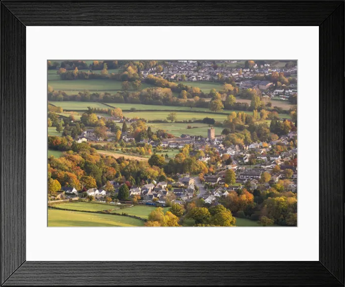 Framed Print : Llangattock village surrounded by autumnal foliage, Crickhowell, Brecon Beacons, Powys Framed Print : Llangattock village surrounded by autumnal foliage, Crickhowell, Brecon Beacons, Powys