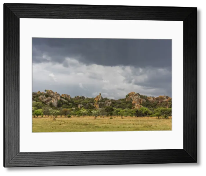 Framed Print : Africa, Zimbabwe, Bulawayo. Matobo Hills National Park. granite rock formations Framed Print : Africa, Zimbabwe, Bulawayo. Matobo Hills National Park. granite rock formations
