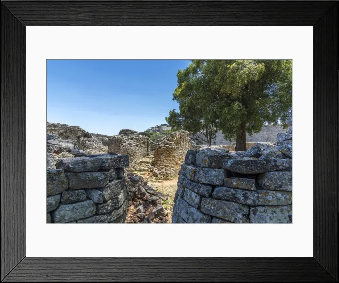 Framed Print : Africa, Zimbabwe, Maswingo. Great Zimbabwe, inside the great enclosure Framed Print : Africa, Zimbabwe, Maswingo. Great Zimbabwe, inside the great enclosure