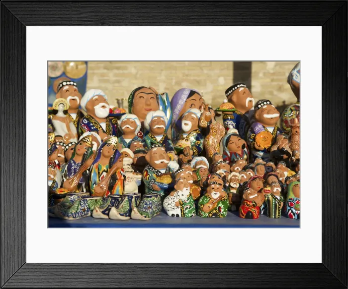 Framed Print : Traditional puppets, souvenirs, Chiva, Uzbekistan Framed Print : Traditional puppets, souvenirs, Chiva, Uzbekistan