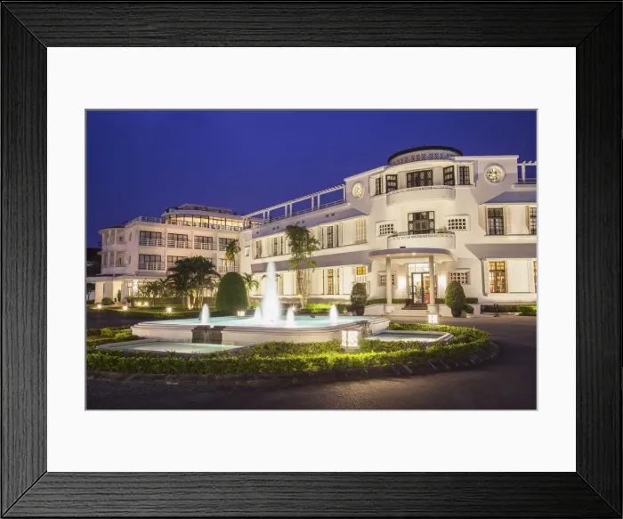 Framed Print : La Residence Hotel at dusk, Hue, Thua Thien-Hue, Vietnam (PR) Framed Print : La Residence Hotel at dusk, Hue, Thua Thien-Hue, Vietnam (PR)