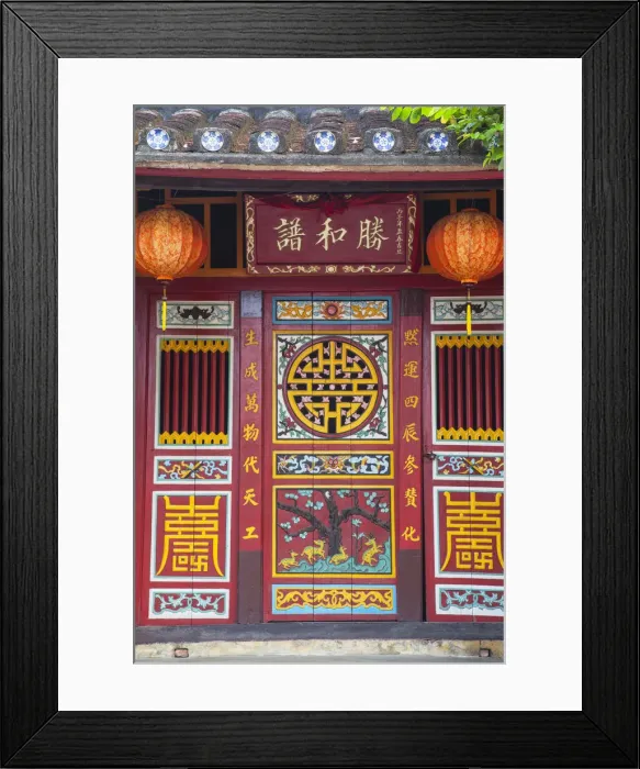 Framed Print : Chinese temple, Hoi An (UNESCO World Heritage Site), Quang Ham, Vietnam