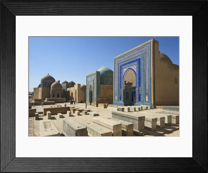 Framed Print : Mausoleum in the necropolis Shah-i-Zinda, Samarkand, Uzbekistan Framed Print : Mausoleum in the necropolis Shah-i-Zinda, Samarkand, Uzbekistan