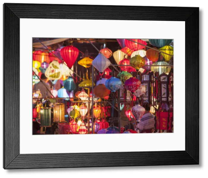 Framed Print : Lantern stores at dusk, Hoi An (UNESCO World Heritage Site), Quang Nam, Vietnam Framed Print : Lantern stores at dusk, Hoi An (UNESCO World Heritage Site), Quang Nam, Vietnam