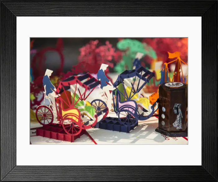 Framed Print : Handmade paper souvenirs, Hoi An (UNESCO World Heritage Site), Quang Ham, Vietnam