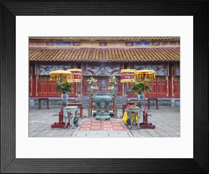 Framed Print : Mieu Temple inside Imperial Palace in Citadel (UNESCO World Heritage Site), Hue, Thua Framed Print : Mieu Temple inside Imperial Palace in Citadel (UNESCO World Heritage Site), Hue, Thua