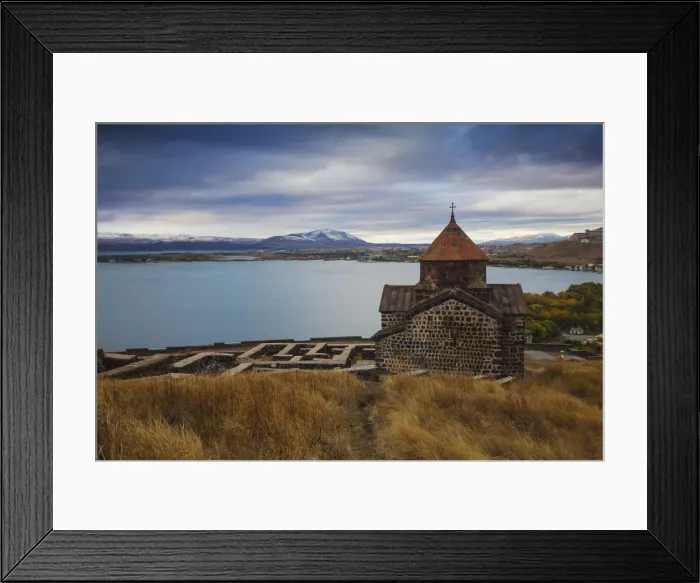 Framed Print : Armenia, Lake Seven, Sevanavank monastery Framed Print : Armenia, Lake Seven, Sevanavank monastery