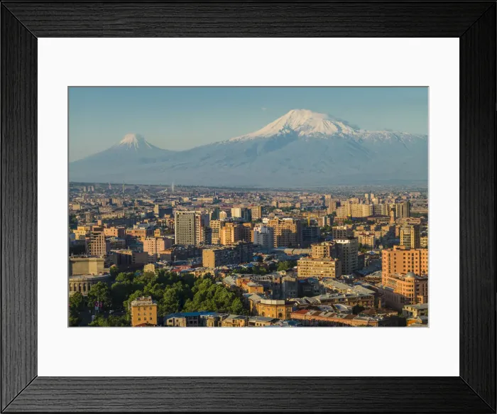 Framed Print : Armenia, Yerevan, The Cascade, high angle view of the city and Mt. Ararat Framed Print : Armenia, Yerevan, The Cascade, high angle view of the city and Mt. Ararat