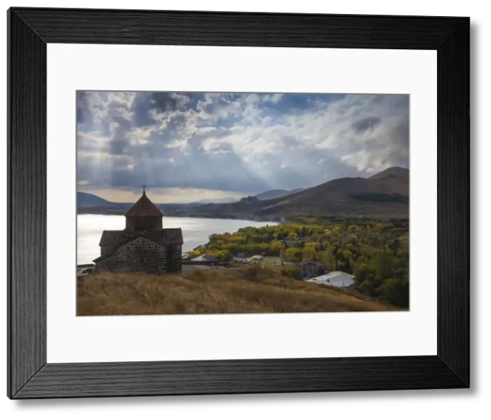 Framed Print : Armenia, Lake Seven, Sevanavank monastery Framed Print : Armenia, Lake Seven, Sevanavank monastery