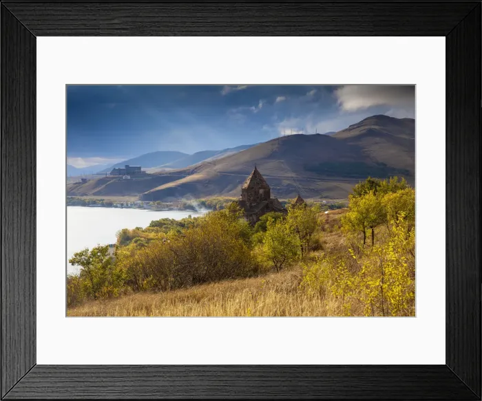 Framed Print : Armenia, Lake Seven, Sevanavank monastery Framed Print : Armenia, Lake Seven, Sevanavank monastery