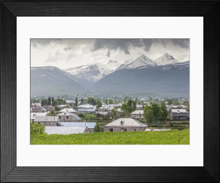 Framed Print : Armenia, Shenavan, village and Mt. Aragats Framed Print : Armenia, Shenavan, village and Mt. Aragats