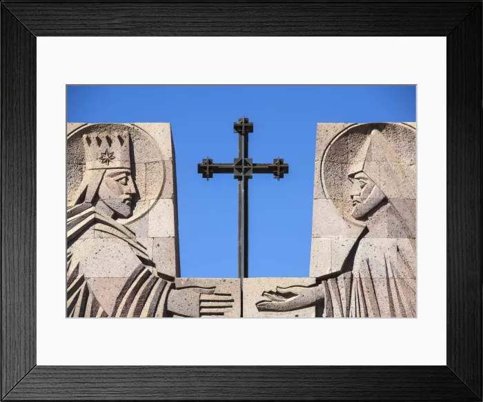 Framed Print : Armenia, Echmiadzin complex, Open-air altar Framed Print : Armenia, Echmiadzin complex, Open-air altar