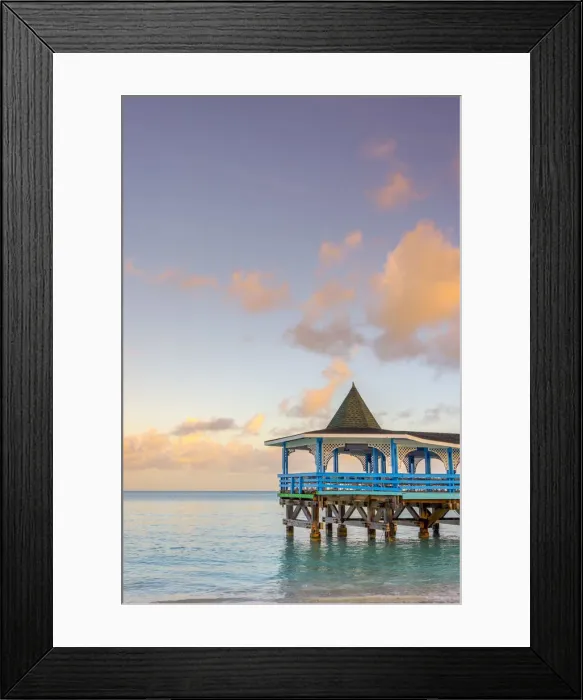 Framed Print : Caribbean, Antigua, Dickinson Bay, Dickinson Bay Beach, Warri Pier Restaurant Framed Print : Caribbean, Antigua, Dickinson Bay, Dickinson Bay Beach, Warri Pier Restaurant
