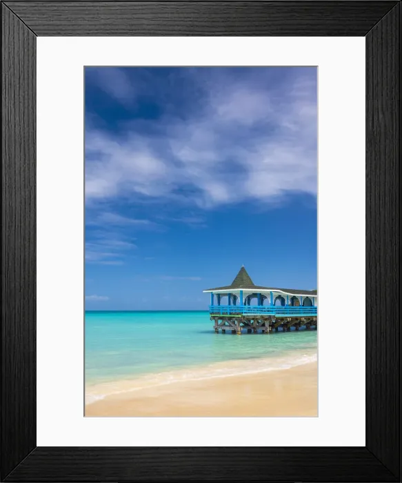 Framed Print : Caribbean, Antigua, Dickinson Bay, Dickinson Bay Beach, Warri Pier Restaurant Framed Print : Caribbean, Antigua, Dickinson Bay, Dickinson Bay Beach, Warri Pier Restaurant
