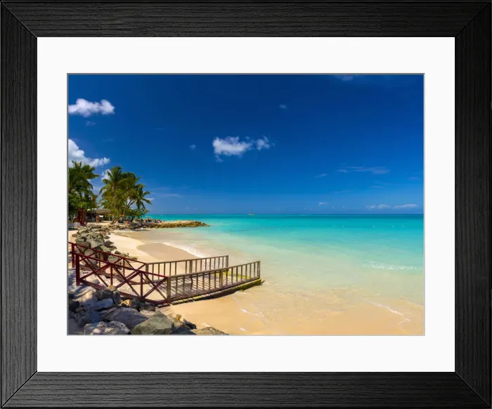 Framed Print : Caribbean, Antigua, Dickinson Bay, Dickinson Bay Beach Framed Print : Caribbean, Antigua, Dickinson Bay, Dickinson Bay Beach