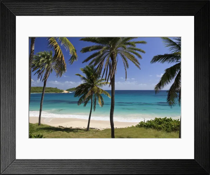 Framed Print : Caribbean, Antigua and Barbuda, Halfmoon Bay Framed Print : Caribbean, Antigua and Barbuda, Halfmoon Bay