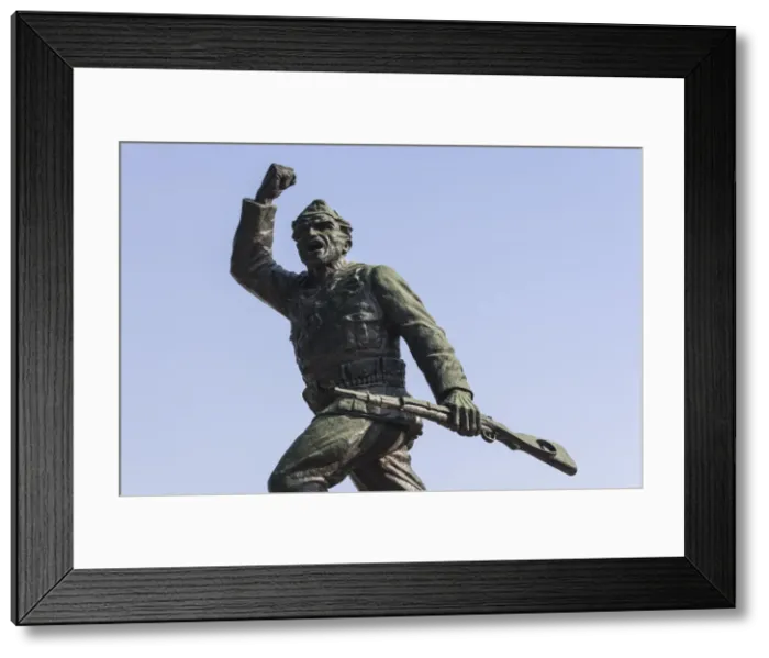Framed Print : Albania, Tirana, Unknown Partisan statue Framed Print : Albania, Tirana, Unknown Partisan statue