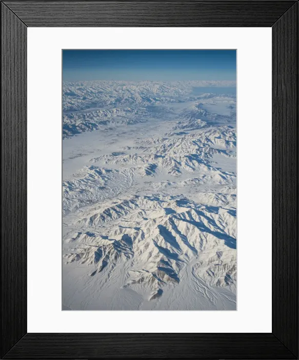 Framed Print : Aerial view over central Afghanistan Framed Print : Aerial view over central Afghanistan