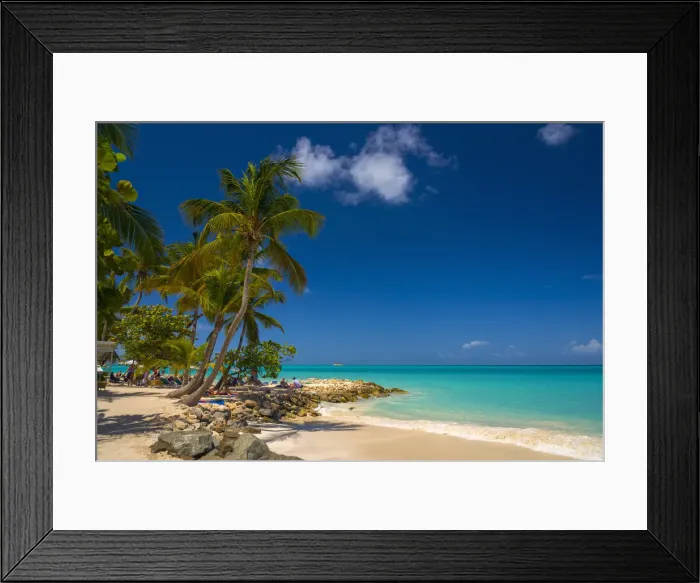 Framed Print : Caribbean, Antigua, Dickinson Bay, Dickinson Bay Beach Framed Print : Caribbean, Antigua, Dickinson Bay, Dickinson Bay Beach