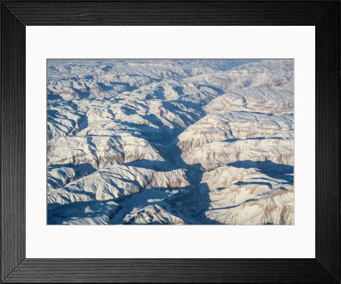 Framed Print : Aerial view over Helmand in central Afghanistan Framed Print : Aerial view over Helmand in central Afghanistan
