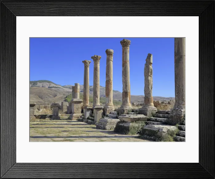 Framed Print : Ruins of ancient city Cuicul, Djemila, Setif Province, Algeria Framed Print : Ruins of ancient city Cuicul, Djemila, Setif Province, Algeria