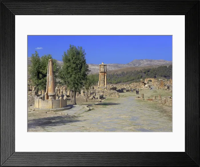 Framed Print : Ruins of ancient city Cuicul, Djemila, Setif Province, Algeria Framed Print : Ruins of ancient city Cuicul, Djemila, Setif Province, Algeria