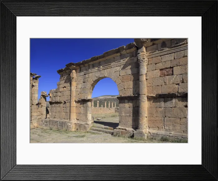 Framed Print : Ruins of ancient city Cuicul, Djemila, Setif Province, Algeria Framed Print : Ruins of ancient city Cuicul, Djemila, Setif Province, Algeria