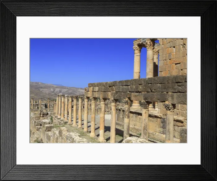 Framed Print : Temple of Gens Septimia, Ruins of ancient city Cuicul, Djemila, Setif Province, Algeria Framed Print : Temple of Gens Septimia, Ruins of ancient city Cuicul, Djemila, Setif Province, Algeria