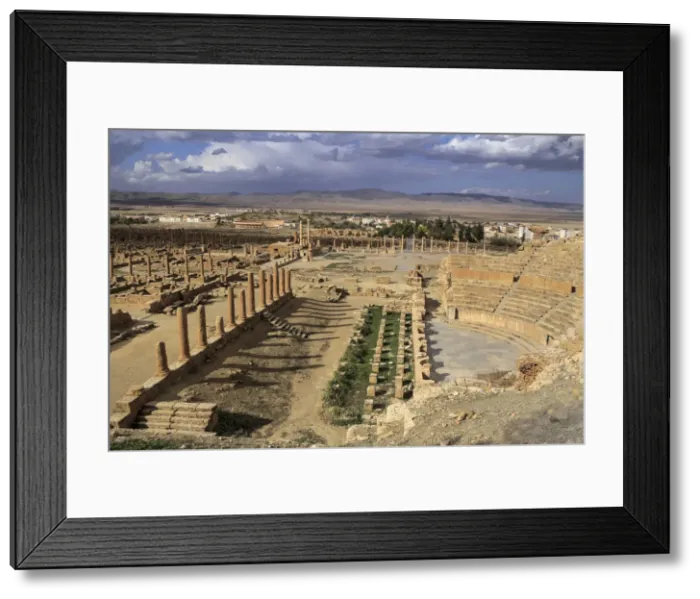 Framed Print : Ancient Roman city (2-3rd centuries), Timgad, Batna Province, Algeria Framed Print : Ancient Roman city (2-3rd centuries), Timgad, Batna Province, Algeria