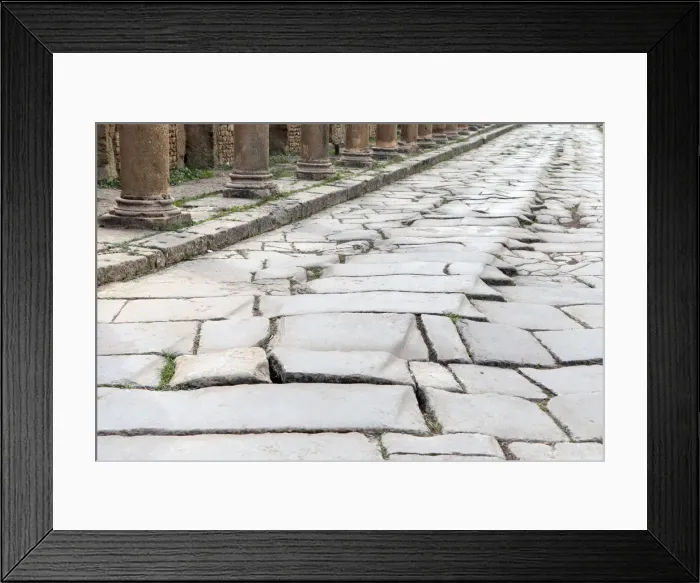 Framed Print : Ancient Roman city (2-3rd centuries), Timgad, Batna Province, Algeria